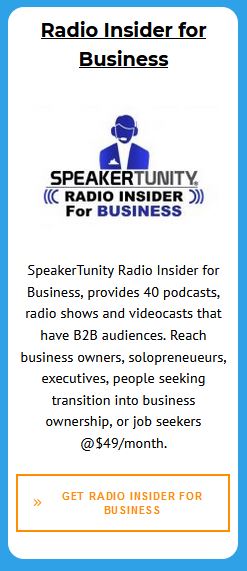 SpeakerTunity Radio Insider for Business Pillar