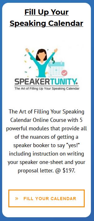 Art of Filling Your Speaking Calendar Pillar
