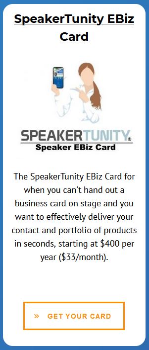 SpeakerTunity EBiz Card Pillar